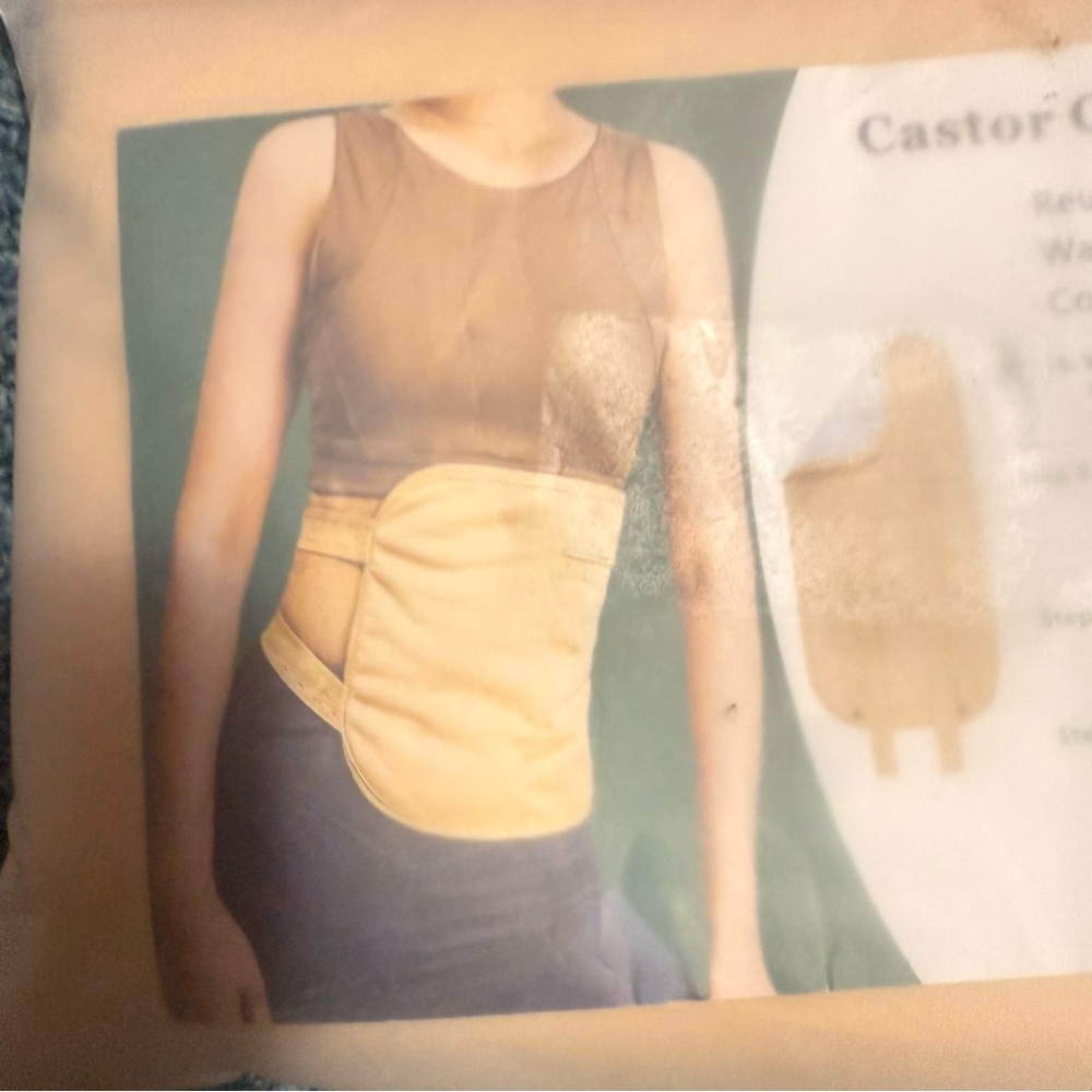 Castor Oil Pack Waist Wrap - Beige - Picture 2 of 4